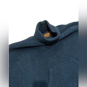 Koolaburra by UGG Navy Sherpa Pullover with Leather Brand Patch